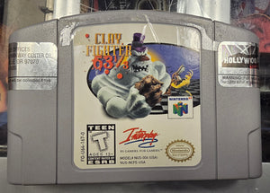 N64 - CLAY FIGHTER 63 1/3 [CART ONLY] {HOLLYWOOD VIDEO}