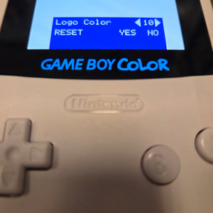 NINTENDO GAMEBOY COLOR CONSOLE - WHITE (IPS BACKLIT TOUCH SCREEN)