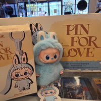 OFFICIAL/AUTHENTIC LABUBU BY POPMART PIN FOR LOVE - LETTER "K" (1 OPENED BOX, 1 CARD, 1 LABUBU)