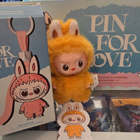 OFFICIAL/AUTHENTIC LABUBU BY POPMART PIN FOR LOVE - LETTER "Y" (1 OPENED BOX, 1 CARD, 1 LABUBU)