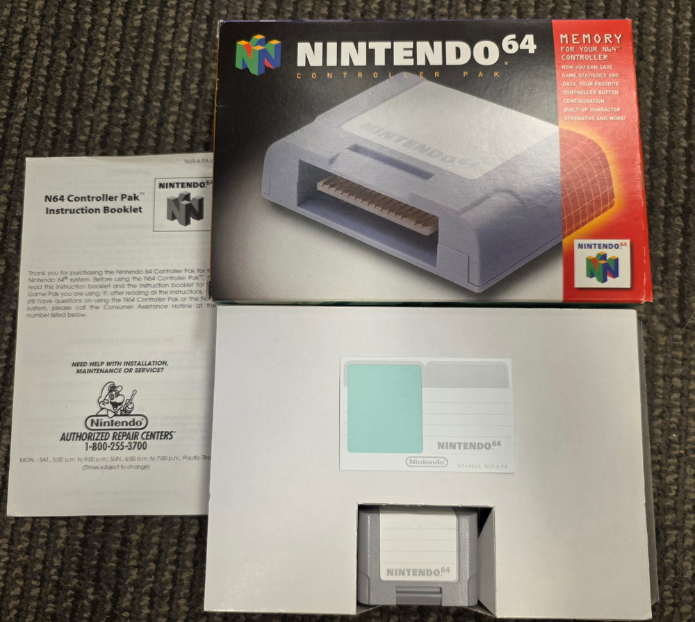N64 - CONTROLLER PAK {CIB}