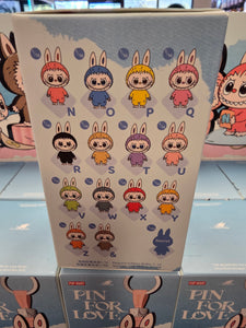 OFFICIAL/AUTHENTIC LABUBU BY POPMART PIN FOR LOVE - 1 SEALED MYSTERY BOX (N-Z)