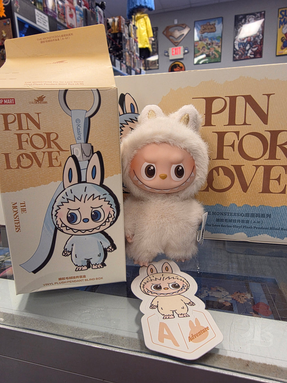 OFFICIAL/AUTHENTIC LABUBU BY POPMART PIN FOR LOVE - LETTER 
