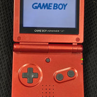 NINTENDO GBA SP (AGS-001) CONSOLE - FLAME RED