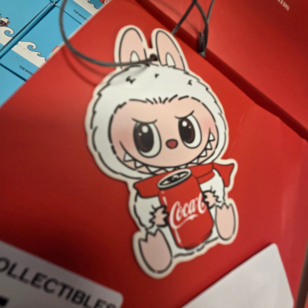 OFFICIAL/AUTHENTIC LABUBU BY POPMART COCA-COLA - CONFIRMED HAPPY FACTOR - COKE