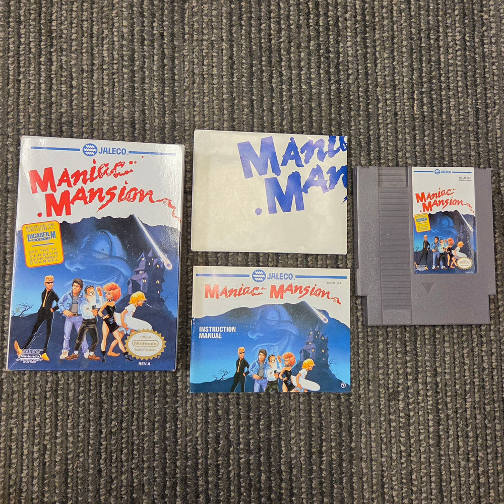 NES - Maniac Mansion [CIB] w/ Poster!