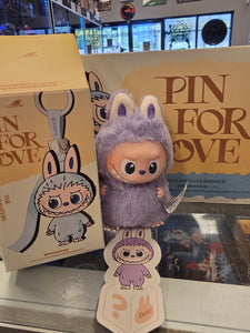 OFFICIAL/AUTHENTIC LABUBU BY POPMART PIN FOR LOVE - LETTER "?" (1 OPENED BOX, 1 CARD, 1 LABUBU)