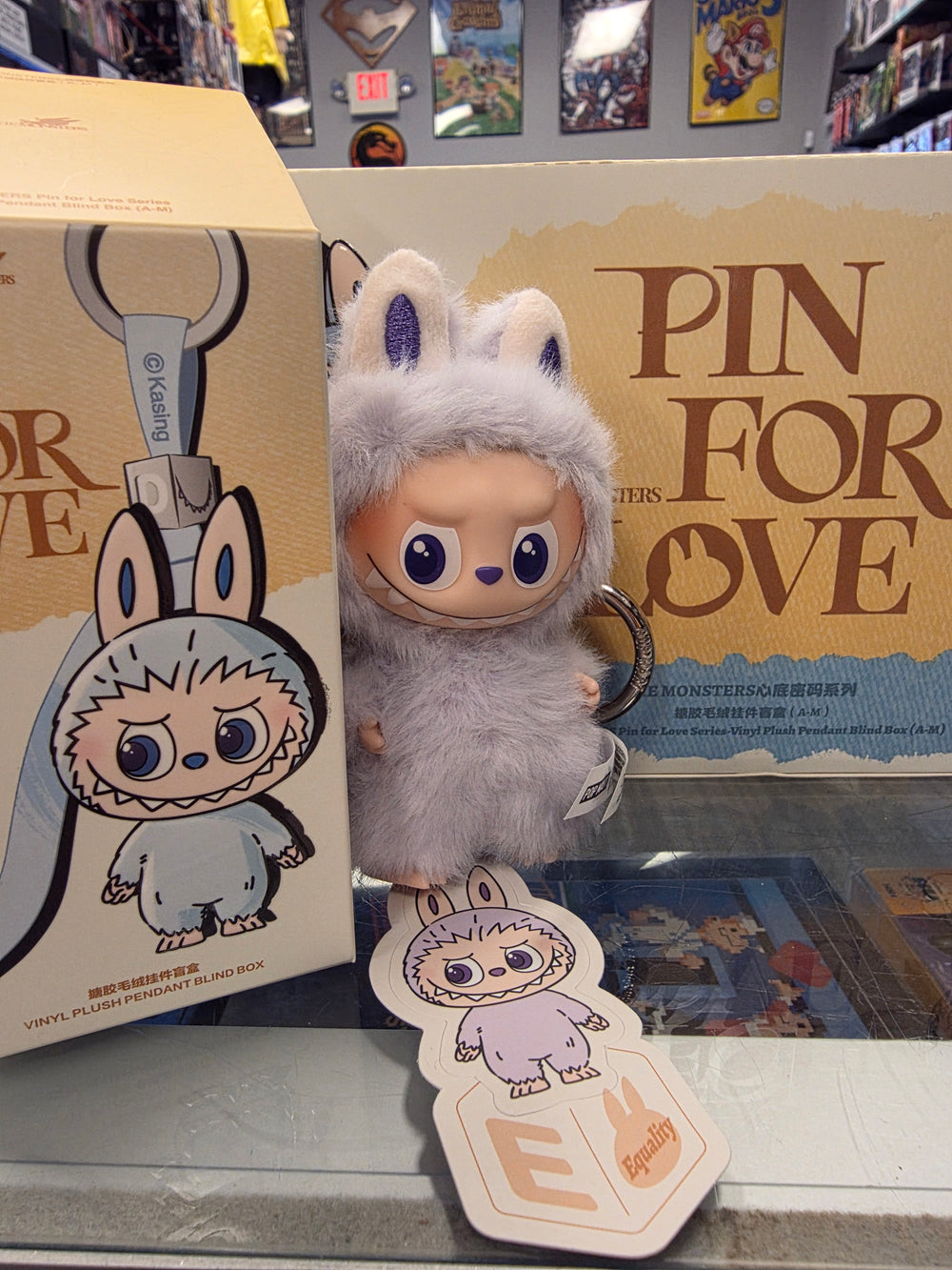 OFFICIAL/AUTHENTIC LABUBU BY POPMART PIN FOR LOVE - LETTER 