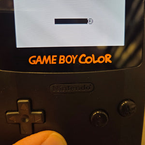 NINTENDO GAMEBOY COLOR CONSOLE - BLACK (IPS BACKLIT TOUCH SCREEN)