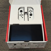 NINTENDO SWITCH OLED CONSOLE - WHITE JOYCONS [WITH BOX]

