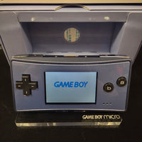 NINTENDO GAMEBOY MICRO CONSOLE - BLUE (JPN) [CIB] WITH STAND!
