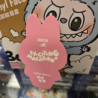 OFFICIAL/AUTHENTIC LABUBU BY POPMART EXCITING MACARON - LYCHEE BERRY (1 OPENED BOX, 1 CARD, 1 LABUBU)
