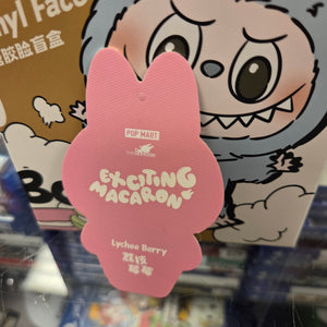 OFFICIAL/AUTHENTIC LABUBU BY POPMART EXCITING MACARON - LYCHEE BERRY (1 OPENED BOX, 1 CARD, 1 LABUBU)