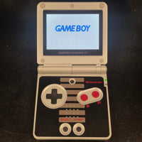 NINTENDO GBA SP CONSOLE AGS-101 BACKLIT (NES RESHELL)
