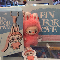 OFFICIAL/AUTHENTIC LABUBU BY POPMART PIN FOR LOVE - LETTER "N" (1 OPENED BOX, 1 CARD, 1 LABUBU)