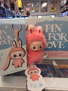 OFFICIAL/AUTHENTIC LABUBU BY POPMART PIN FOR LOVE - LETTER "N" (1 OPENED BOX, 1 CARD, 1 LABUBU)