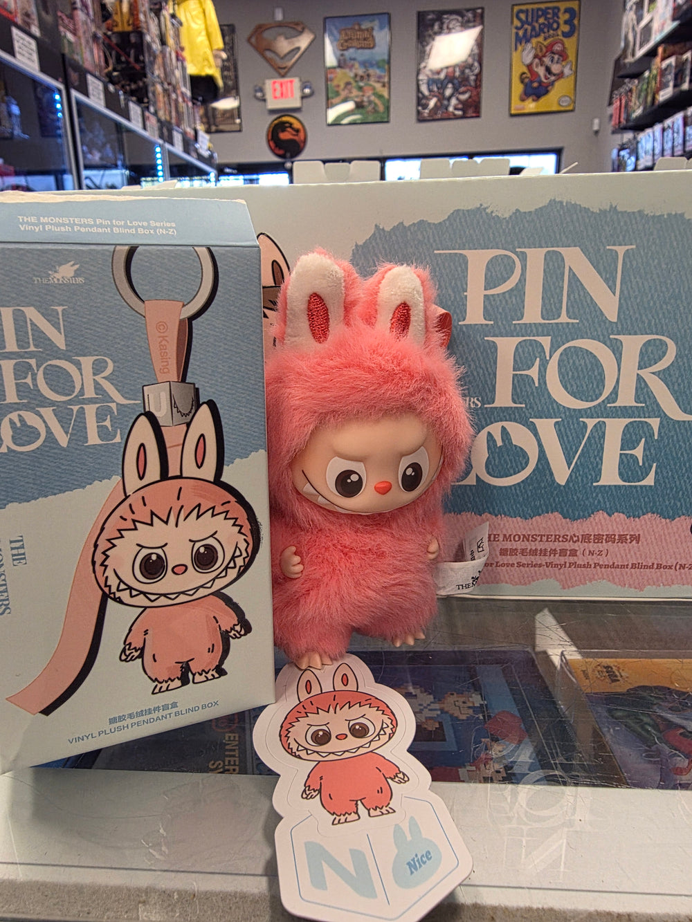 OFFICIAL/AUTHENTIC LABUBU BY POPMART PIN FOR LOVE - LETTER 