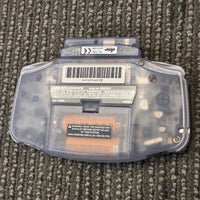 NINTENDO GAMEBOY ADVANCE (GBA) CONSOLE - GLACIER WITH LIGHT COVER *AMAZING CONDITION*

