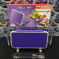 NINTENDO NEW 2DS XL CONSOLE PURPLE + SILVER [CIB] WITH STAND
