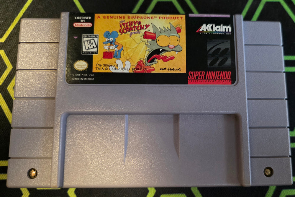 SNES - The Itchy & Scratchy Game (AS PICTURED) [CART ONLY]