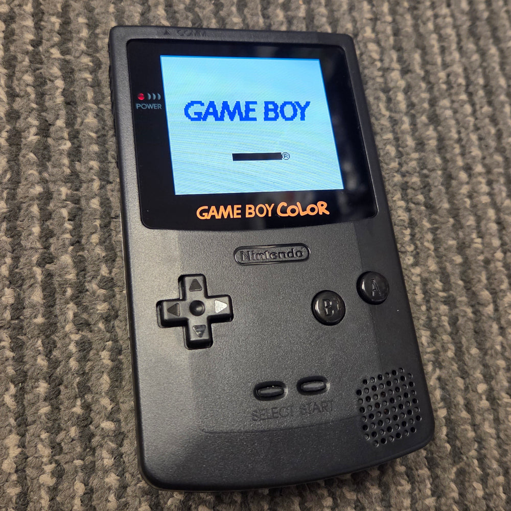 NINTENDO GAMEBOY COLOR CONSOLE - BLACK (IPS BACKLIT TOUCH SCREEN)