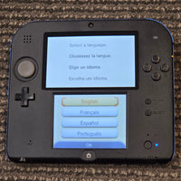 NINTENDO 2DS CONSOLE - BLACK & BLUE
