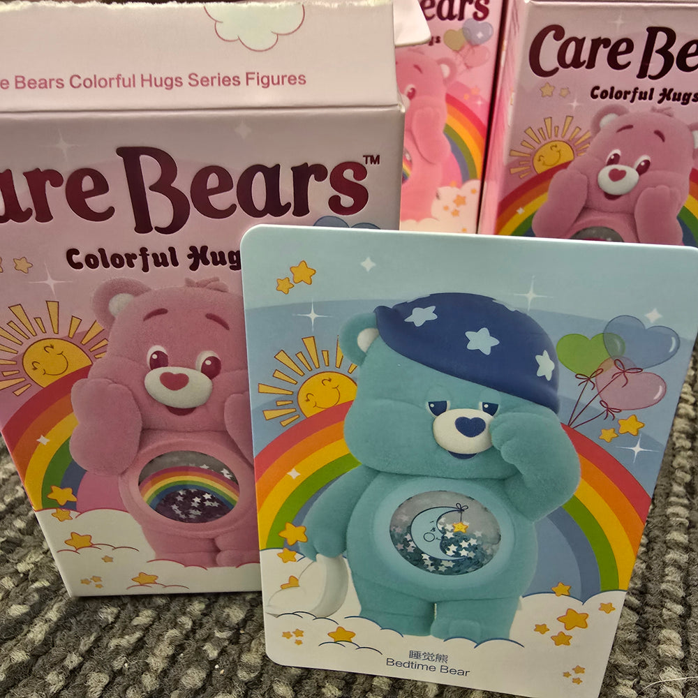 OFFICIAL/AUTHENTIC CARE BEARS BY POPMART COLORFUL HUGS: BEDTIME BEAR (1 OPENED BOX)