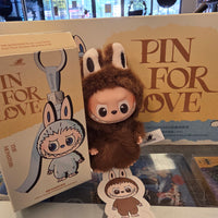 OFFICIAL/AUTHENTIC LABUBU BY POPMART PIN FOR LOVE - LETTER "L" (1 OPENED BOX, 1 CARD, 1 LABUBU)