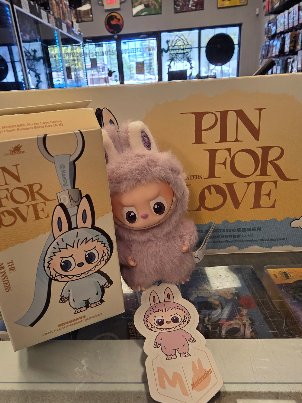 OFFICIAL/AUTHENTIC LABUBU BY POPMART PIN FOR LOVE - LETTER 