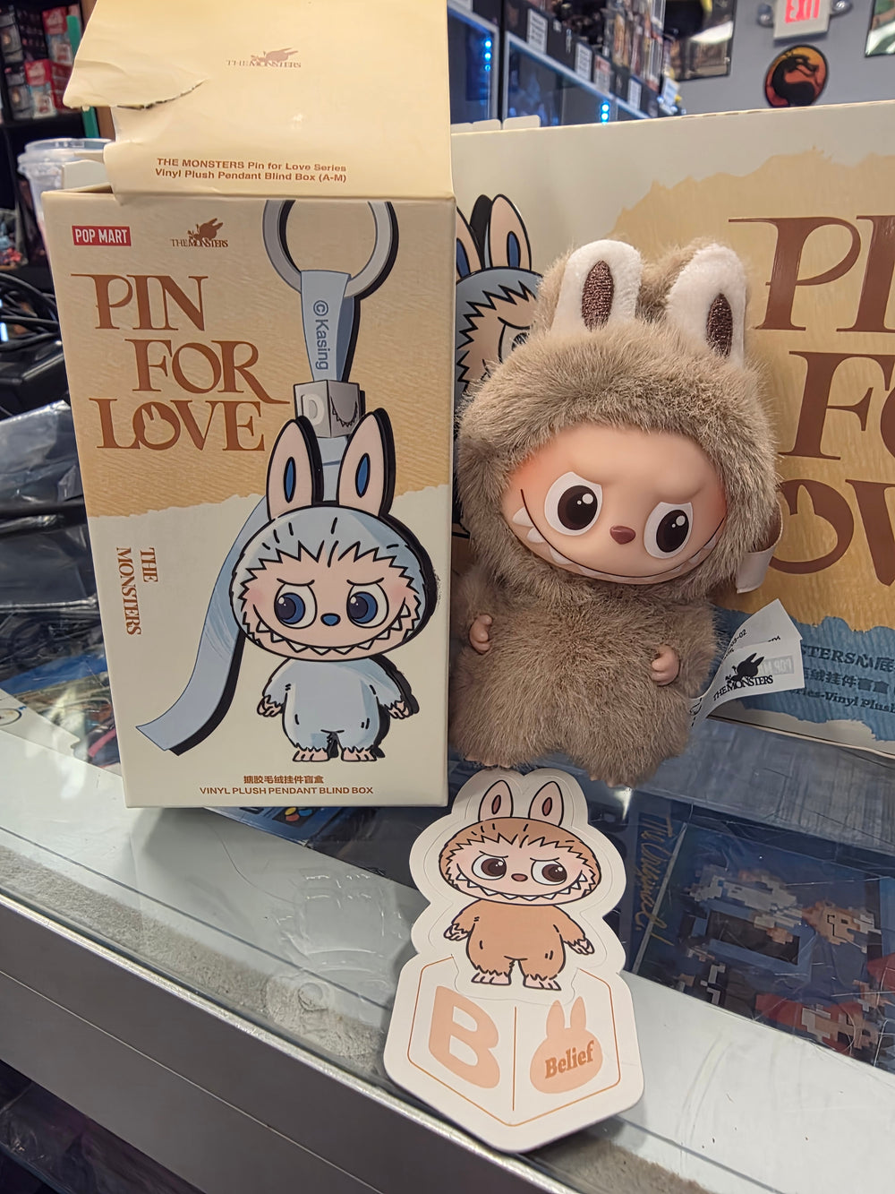 OFFICIAL/AUTHENTIC LABUBU BY POPMART PIN FOR LOVE - LETTER 