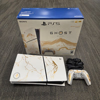 Playstation 5 Slim- PS5 Console Disc Edition *Ghost of Yotei Limited Edition - White / Gold* 1TB
