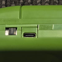 Sega Game Gear Console [Larger IPS Screen, Green Shell, USB-C Charging, Light Up Buttons, New Caps, Tempered Glass Screen] - The Ultimate Game Gear
