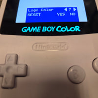 NINTENDO GAMEBOY COLOR CONSOLE - WHITE (IPS BACKLIT TOUCH SCREEN)
