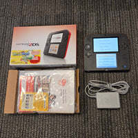 NINTENDO 2DS CONSOLE - COMPLETE IN BOX! [BLACK / RED] *AMAZING CONDITION*
