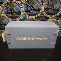 NINTENDO GAMEBOY MICRO CONSOLE - BLUE (JPN) [CIB] WITH STAND!
