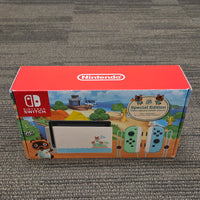 NINTENDO SWITCH CONSOLE - ANIMAL CROSSING LIMITED EDITION [MODEL 2 (HAC-001-01) COMPLETE IN BOX
