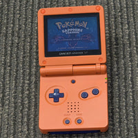 NINTENDO GBA SP CONSOLE (AGS-001)  -  ORANGE & WHITE NEW SHELL! *AMAZING CONDITION*
