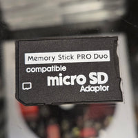 SONY PSP (RED & BLACK) CONSOLE {MODEL-3000} INCLUDES MICRO SD ADAPTER MEMORY STICK PRO DUO
