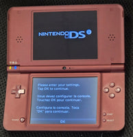 NINTENDO DSi XL CONSOLE - BURGUNDY/MAROON W/ CASE
