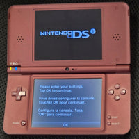 NINTENDO DSi XL CONSOLE - BURGUNDY/MAROON W/ CASE