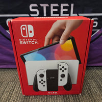 NINTENDO SWITCH OLED CONSOLE - WHITE JOYCONS [COMPLETE IN BOX] *AMAZING CONDITION*
