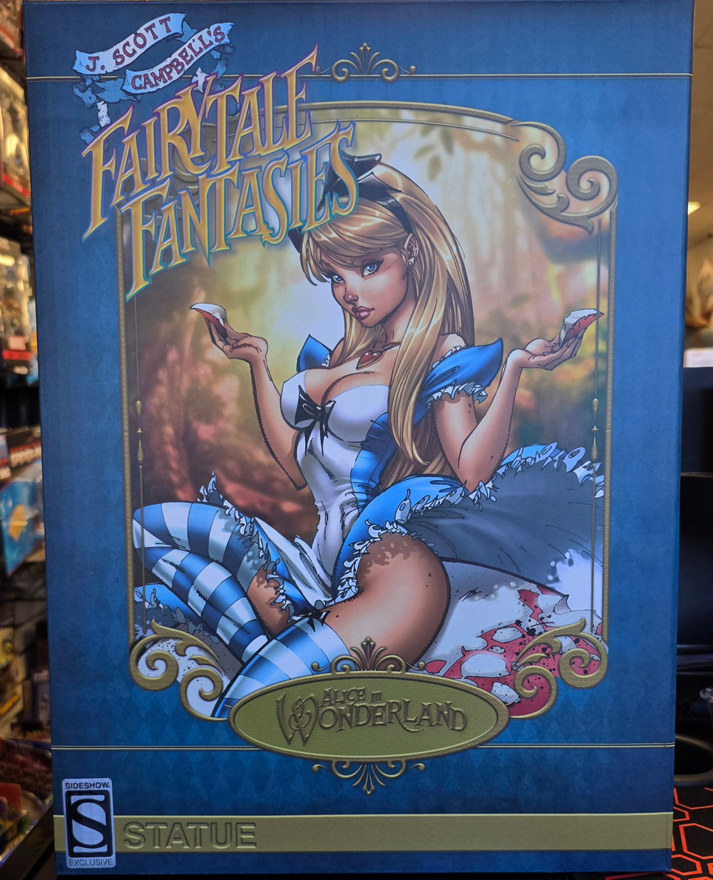 J. SCOTT CAMPBELL'S FAIRYTALE FANTASIES ALICE IN WONDERLAND SIDESHOW EXCLUSIVE STATUE