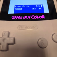 NINTENDO GAMEBOY COLOR CONSOLE - WHITE (IPS BACKLIT TOUCH SCREEN)
