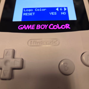 NINTENDO GAMEBOY COLOR CONSOLE - WHITE (IPS BACKLIT TOUCH SCREEN)