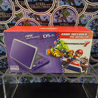 NINTENDO NEW 2DS XL CONSOLE PURPLE + SILVER [CIB] WITH STAND
