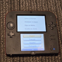 NINTENDO 2DS CONSOLE - COMPLETE IN BOX! [BLACK / RED] *AMAZING CONDITION*
