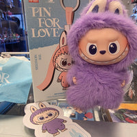 OFFICIAL/AUTHENTIC LABUBU BY POPMART PIN FOR LOVE - LETTER "T" (1 OPENED BOX, 1 CARD, 1 LABUBU)