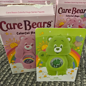 OFFICIAL/AUTHENTIC CARE BEARS BY POPMART COLORFUL HUGS: GOOD LUCK BEAR (1 OPENED BOX)