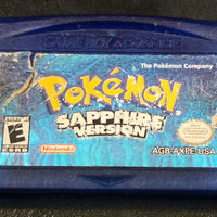GBA - Pokemon Sapphire *New Battery* AUTHENTIC! [DAMAGED LABEL]