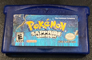 GBA - Pokemon Sapphire *New Battery* AUTHENTIC! [DAMAGED LABEL]